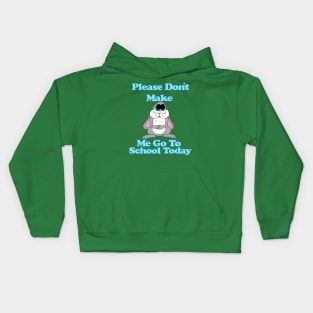 Sad Bunny No School Kids Hoodie